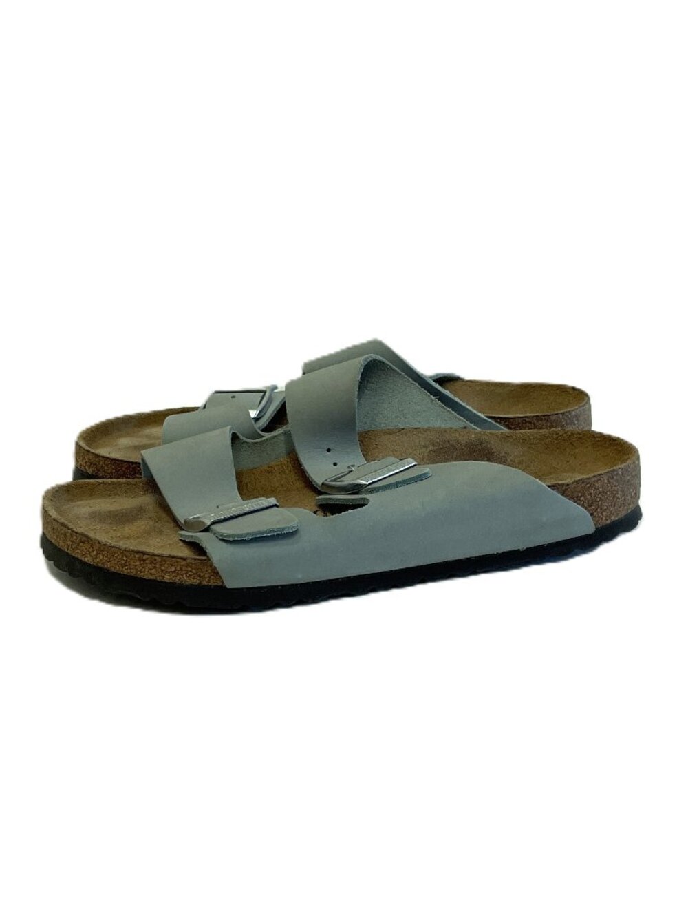 Birkenstock Sandals Women Sz 41 or 10 265 Green Two Buckle Adjustable Slide Cork
